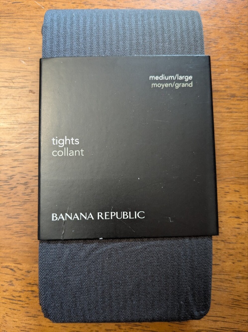 Ribbed Grey Banana Republic Tights